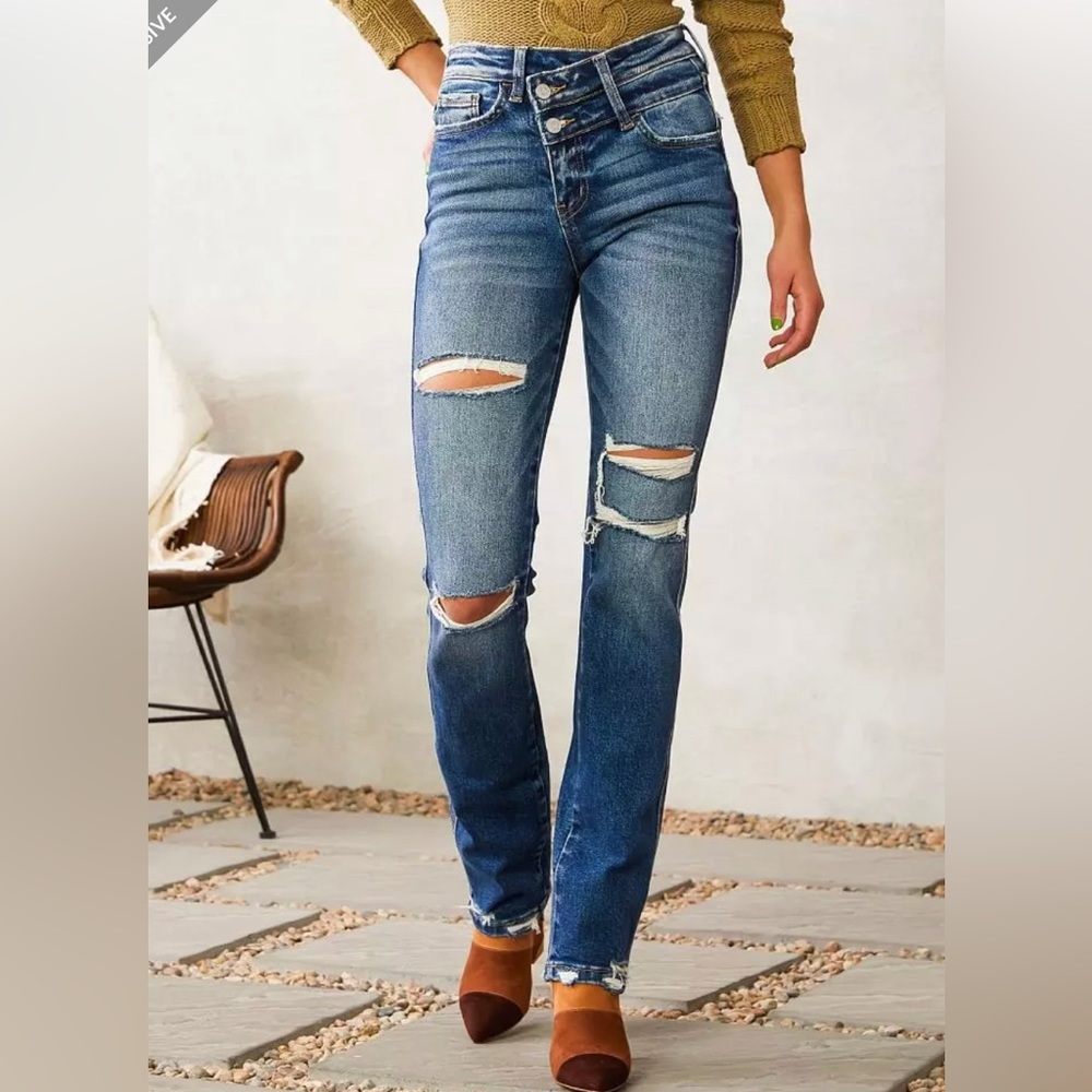 Flying Monkey straight leg jeans. Size 30 LONG